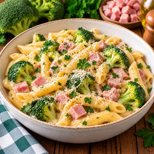 One pot pasta brocolis et jambon