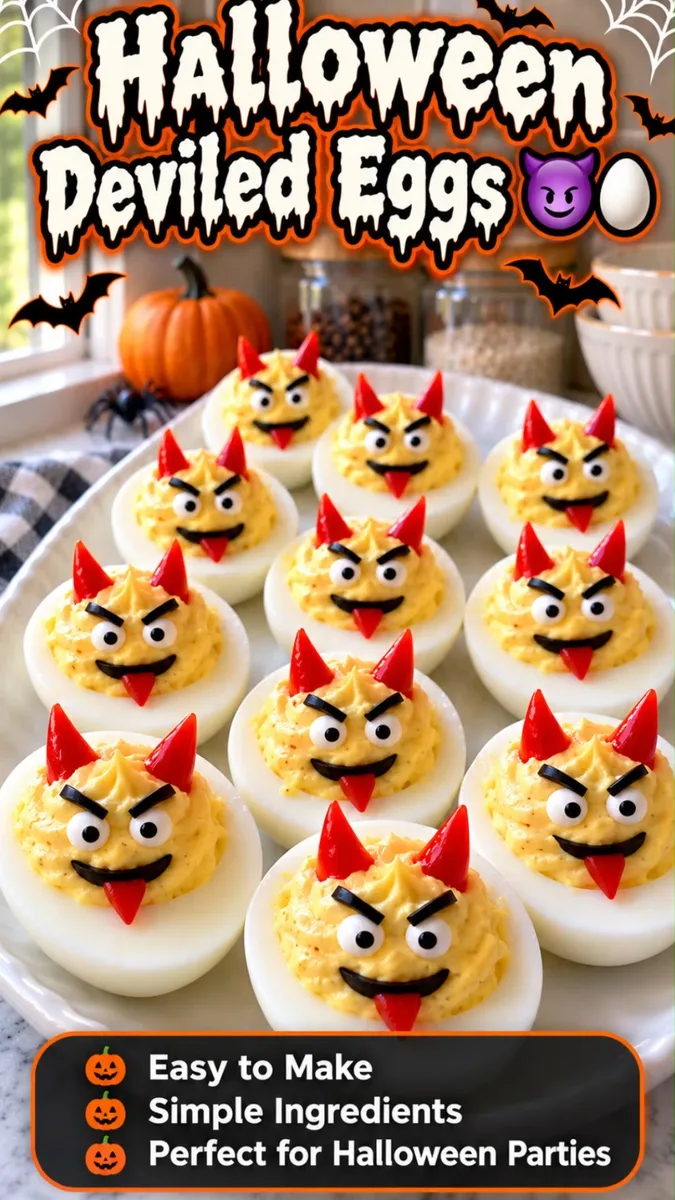 Œufs Mimosa d'Halloween