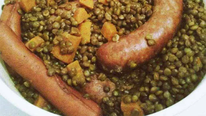 Saucisses lentilles