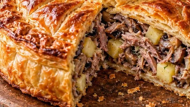 Pâté en croûte de canard confit