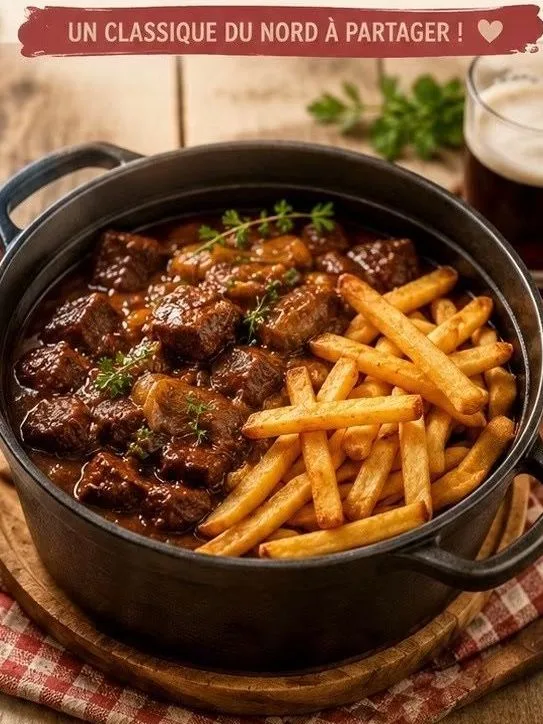 La Carbonade Flamande et ses frites maison