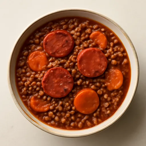 Lentilles bolognaise au chorizo