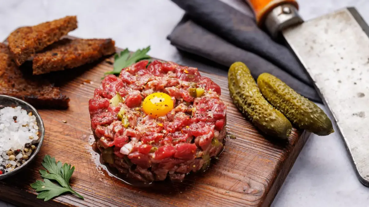 Tartare de bœuf façon Stéphanie Le Quellec