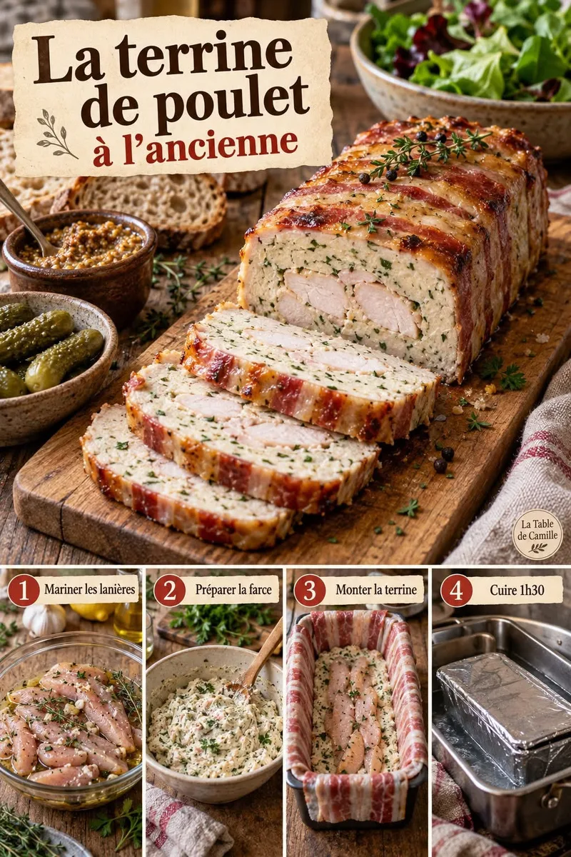 Terrine de poulet à l'ancienne