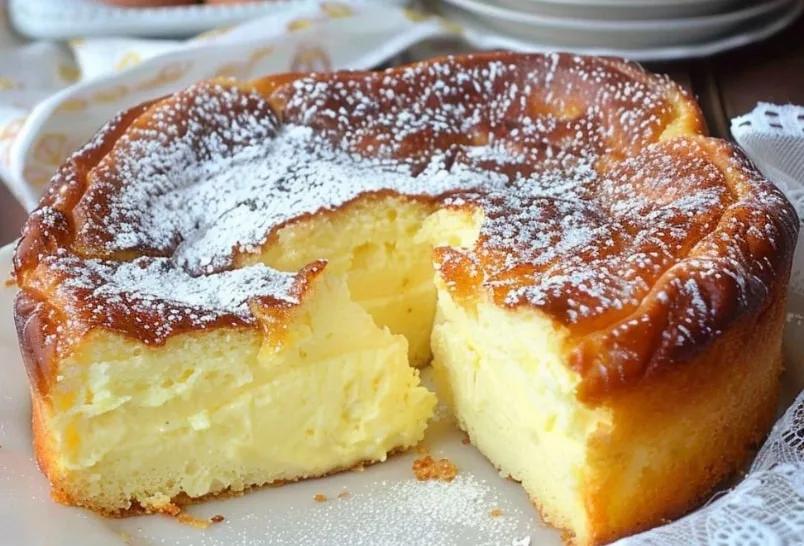 Gâteau Crémeux avec 3 Yaourts et 2 Œufs
