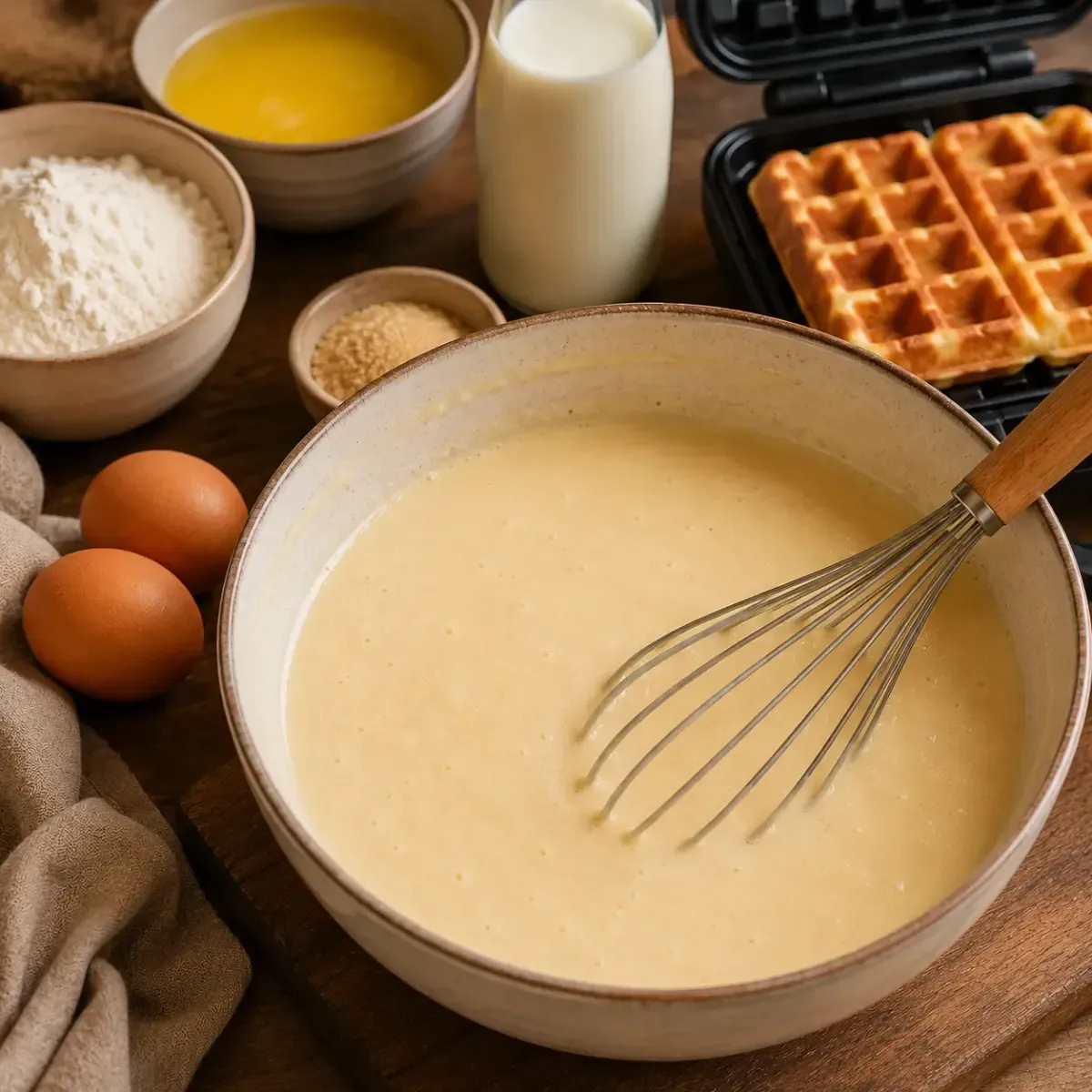 Recette de Gaufres Moelleuses de Cyril Lignac