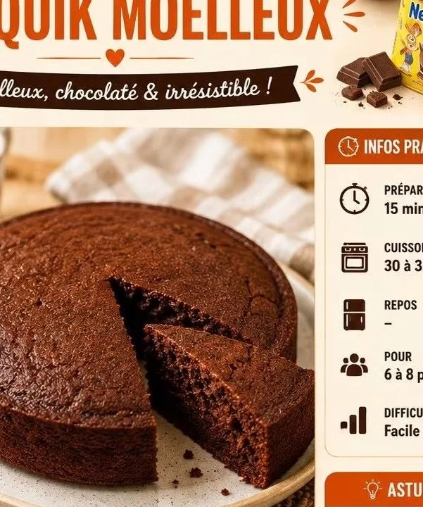 Gâteau au Nesquik Moelleux