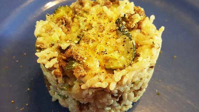Courgettes au boeuf haché