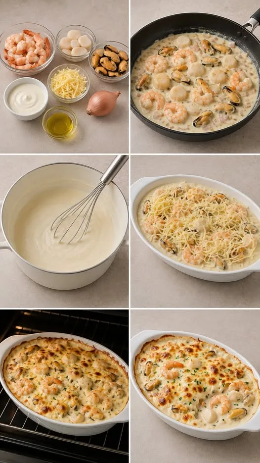 GRATIN DE FRUITS DE MER RAFFINÉ