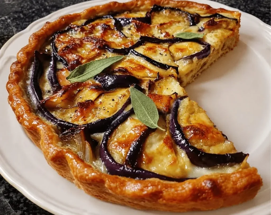 Tarte à l'Aubergine et au Fromage