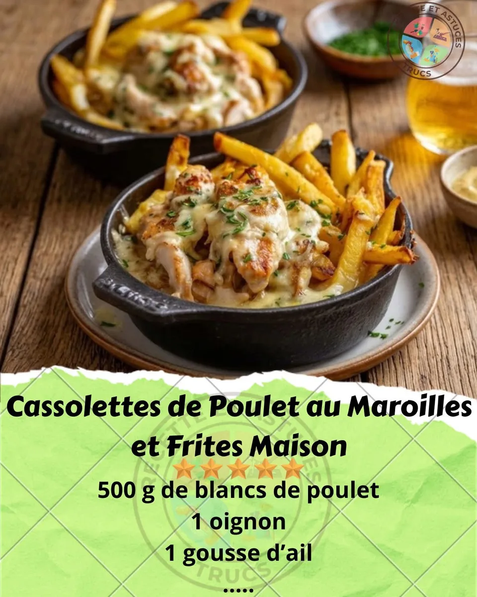 Cassolettes de Poulet au Maroilles