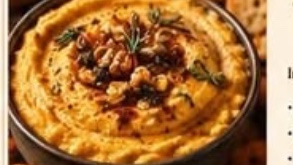 Houmous de potimarron rôti
