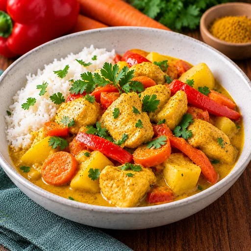 Poulet au curry minute