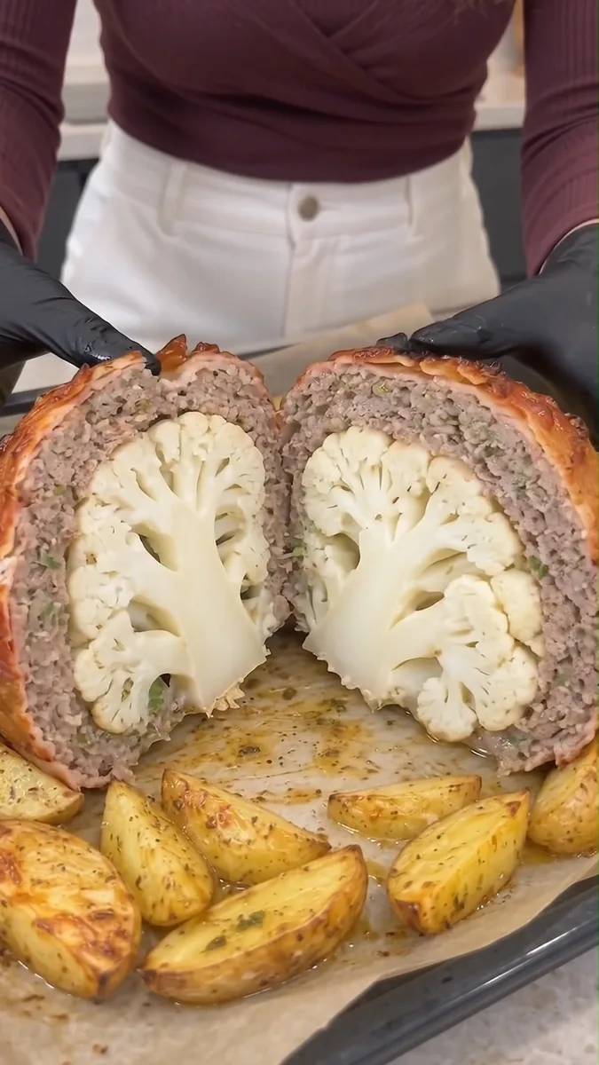 Bombe de Chou-fleur Enrobée de Bacon