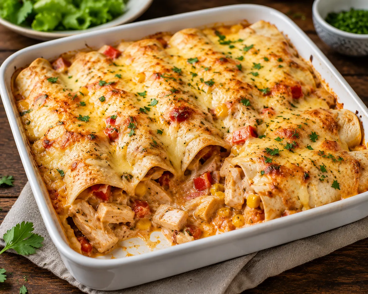 Gratin tortillas poulet fromage