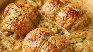Paupiettes de Dinde à la Moutarde