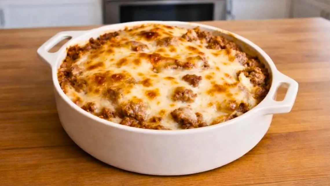 Gratin de pommes de terre à la viande hachée