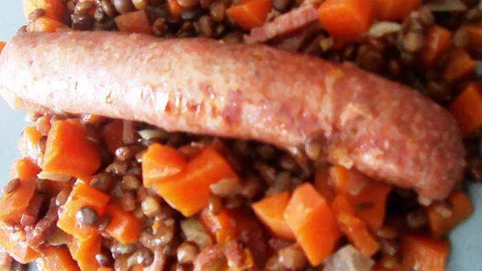 Saucisses lentilles