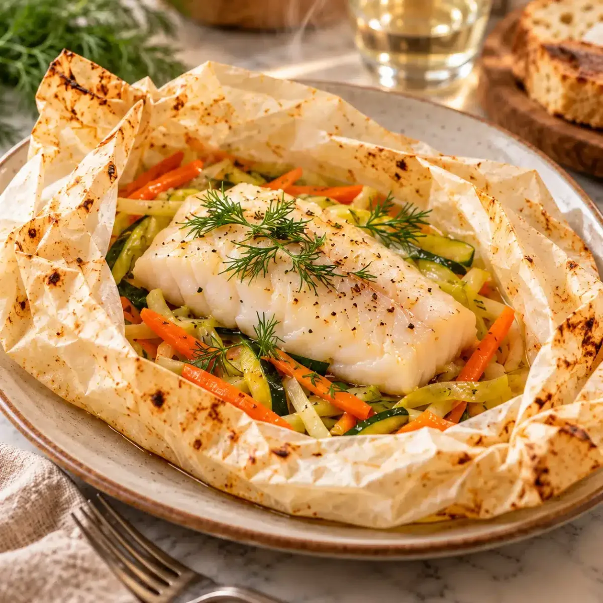 La papillote de poisson, légère et pleine de saveurs