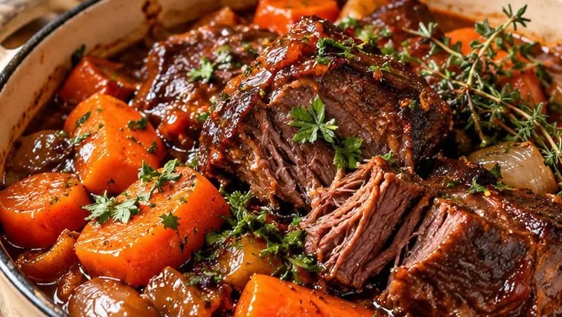 Paleron de Boeuf Fondant aux Carottes