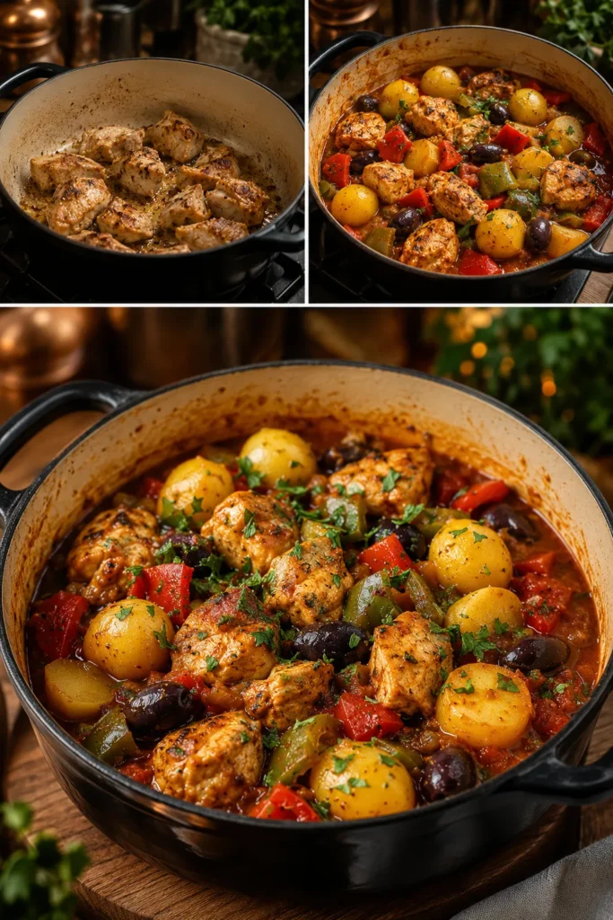 Poulet Méditerranéen aux Pommes de Terre & Olives
