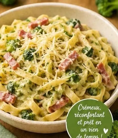 One pot pasta Bacon Brocolis Crémeux au Cookeo