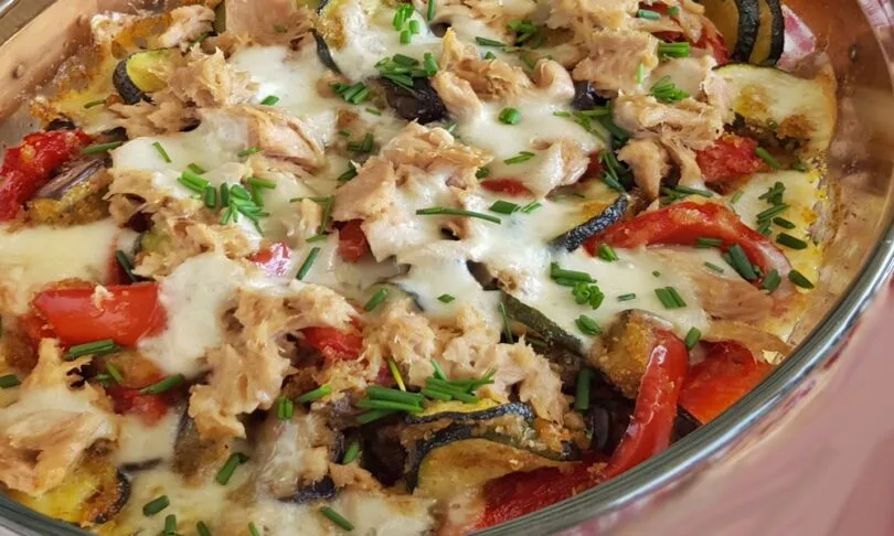 Gratin au thon et légumes du soleil WW