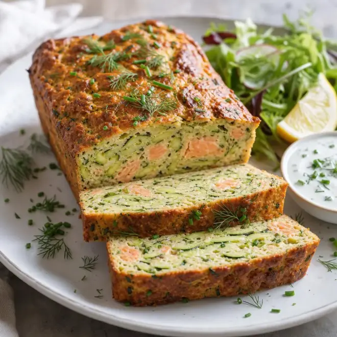 Terrine de Courgettes au Saumon fumé, légère et fondante