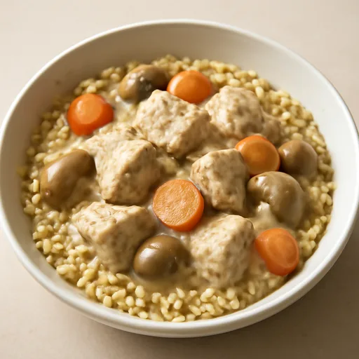 Sauté de dinde aux carottes et au blé