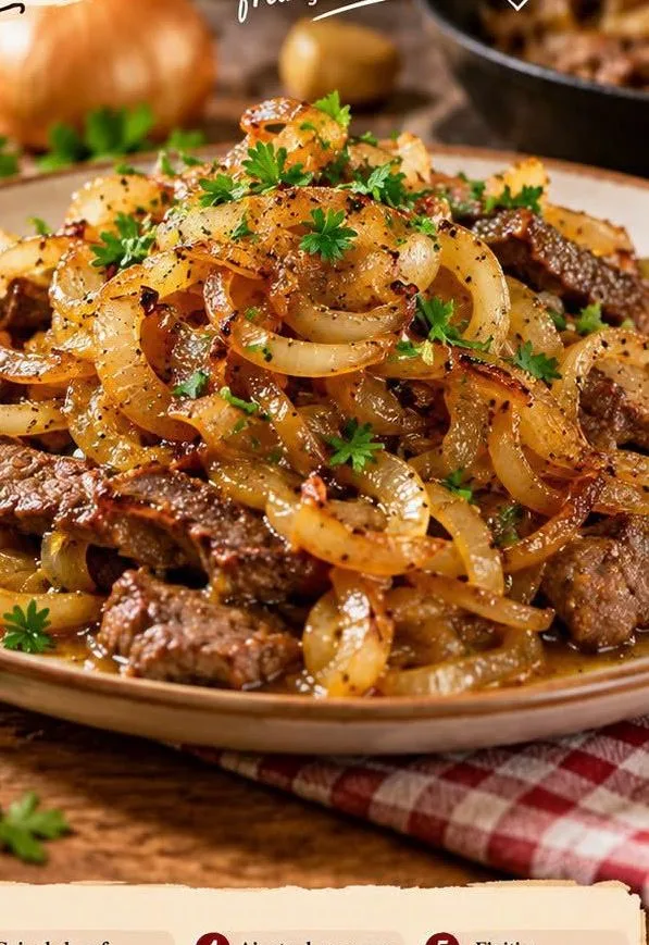 Boeuf à la Lyonnaise