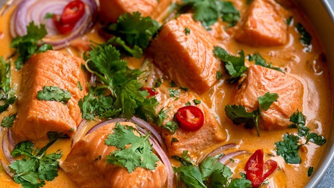 Saumon au lait de coco thaïlandais