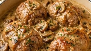 Paupiettes de Veau aux Champignons