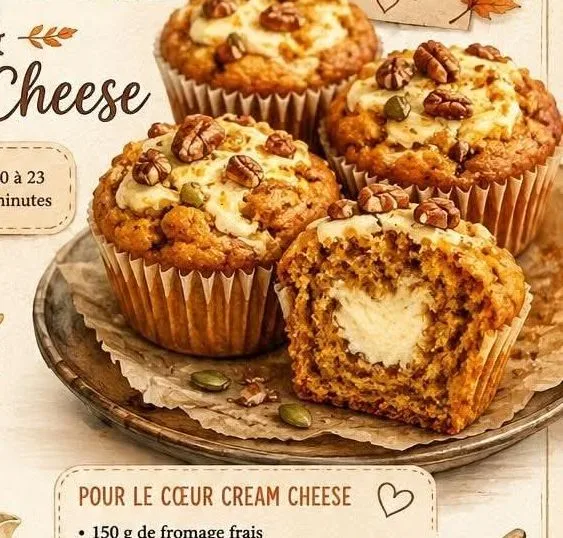 Muffins Citrouille & Cream Cheese