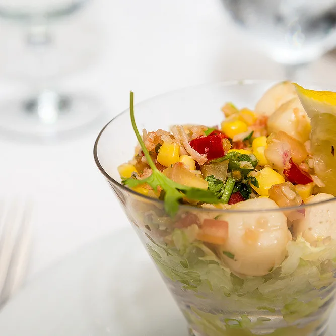 Verrine de Saint-Jacques aux agrumes