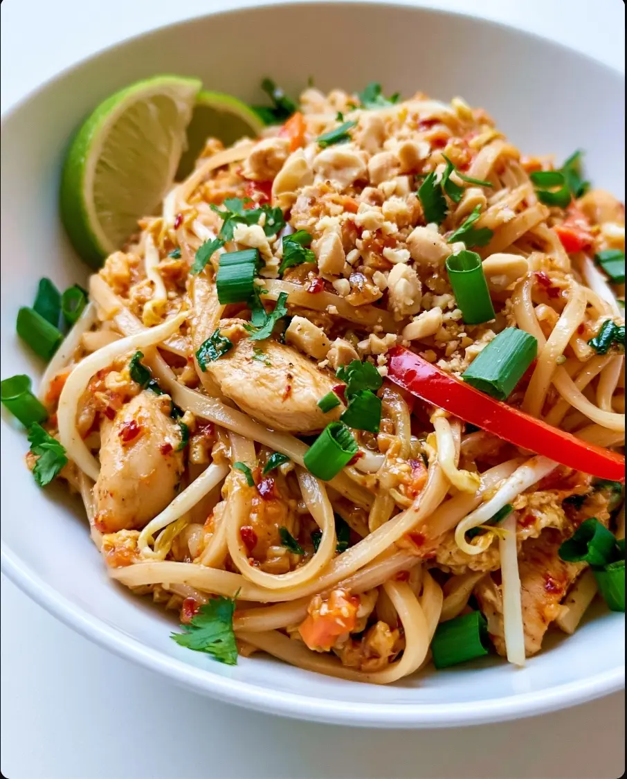 Pad thaï au poulet : la recette facile, savoureuse et digne des restos