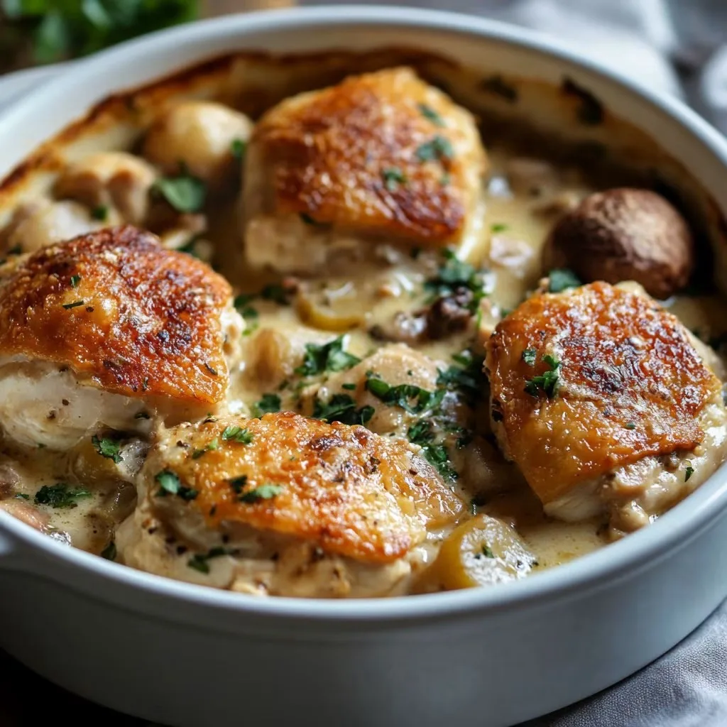 Casserole de poulet à la française