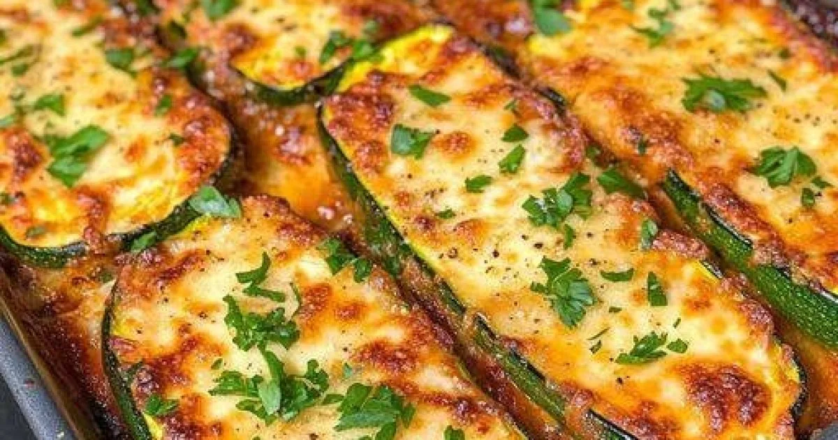 Steaks de courgettes à l'ail et au fromage