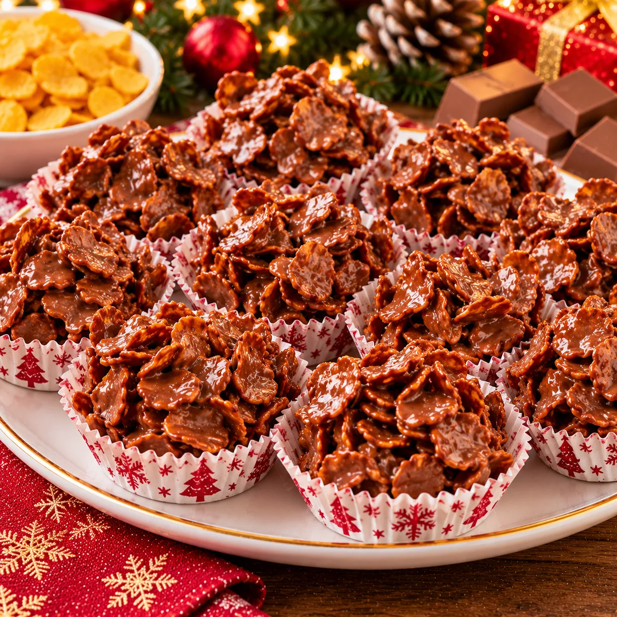 Roses des Sables de Noël au Chocolat