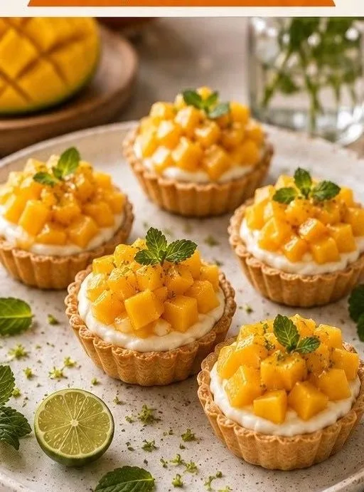 Tartelettes Mangue Crèmeuses & Fruitées