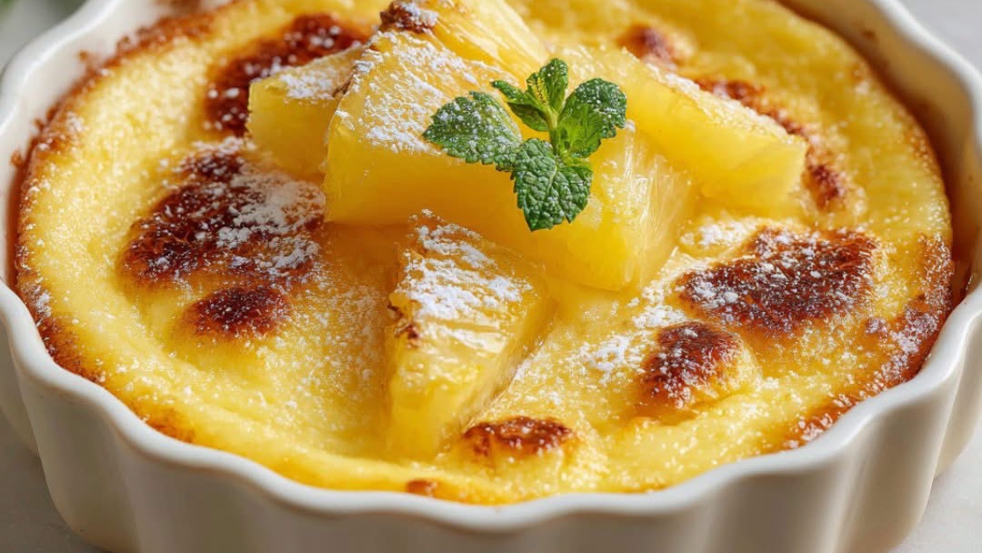 Clafoutis d'Ananas à la Vanille