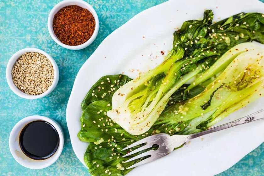 Chou kale et sésame