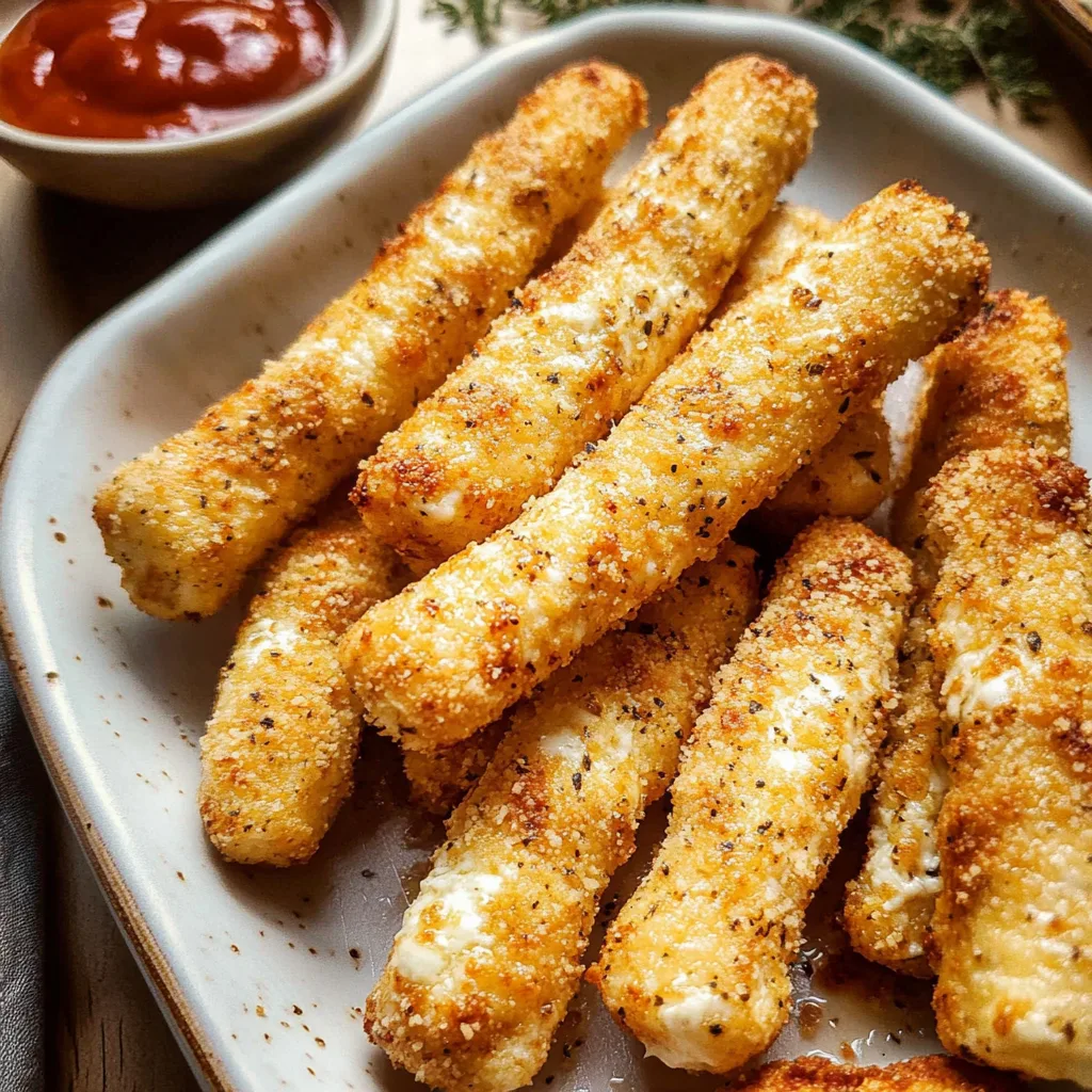 Bâtonnets mozzarella four