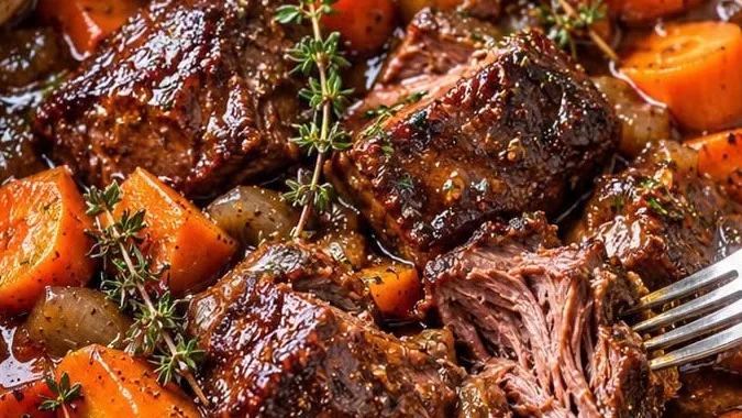 Bœuf-carottes fondant au thym