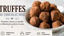 Truffes au chocolat noir