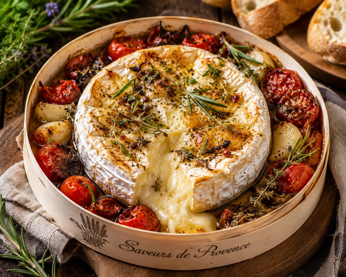 Camembert rôti aux saveurs de Provence