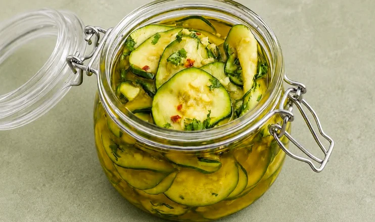Courgettes Crues Marinées