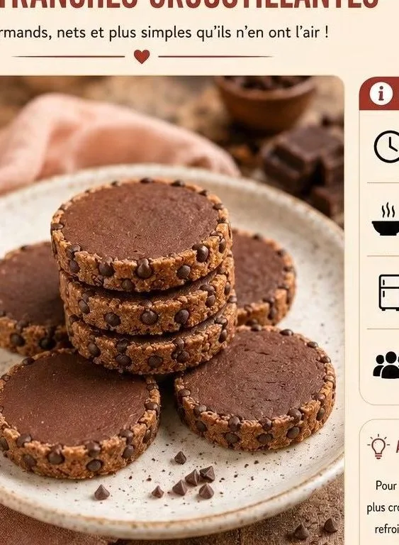 Palets Chocolatés en Tranches Croustillantes