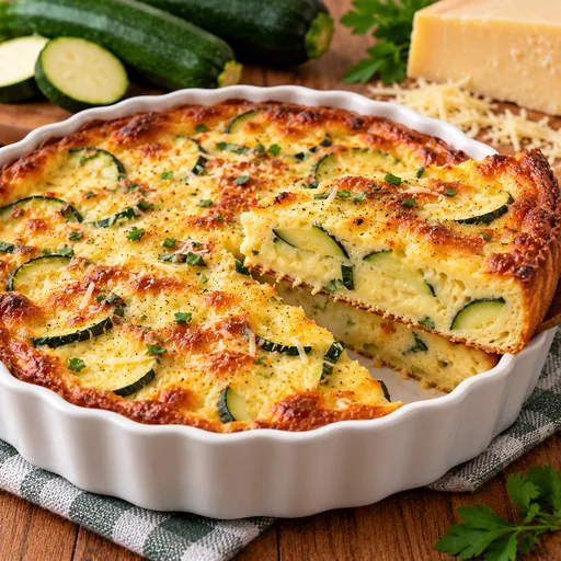Clafoutis de courgette au comté