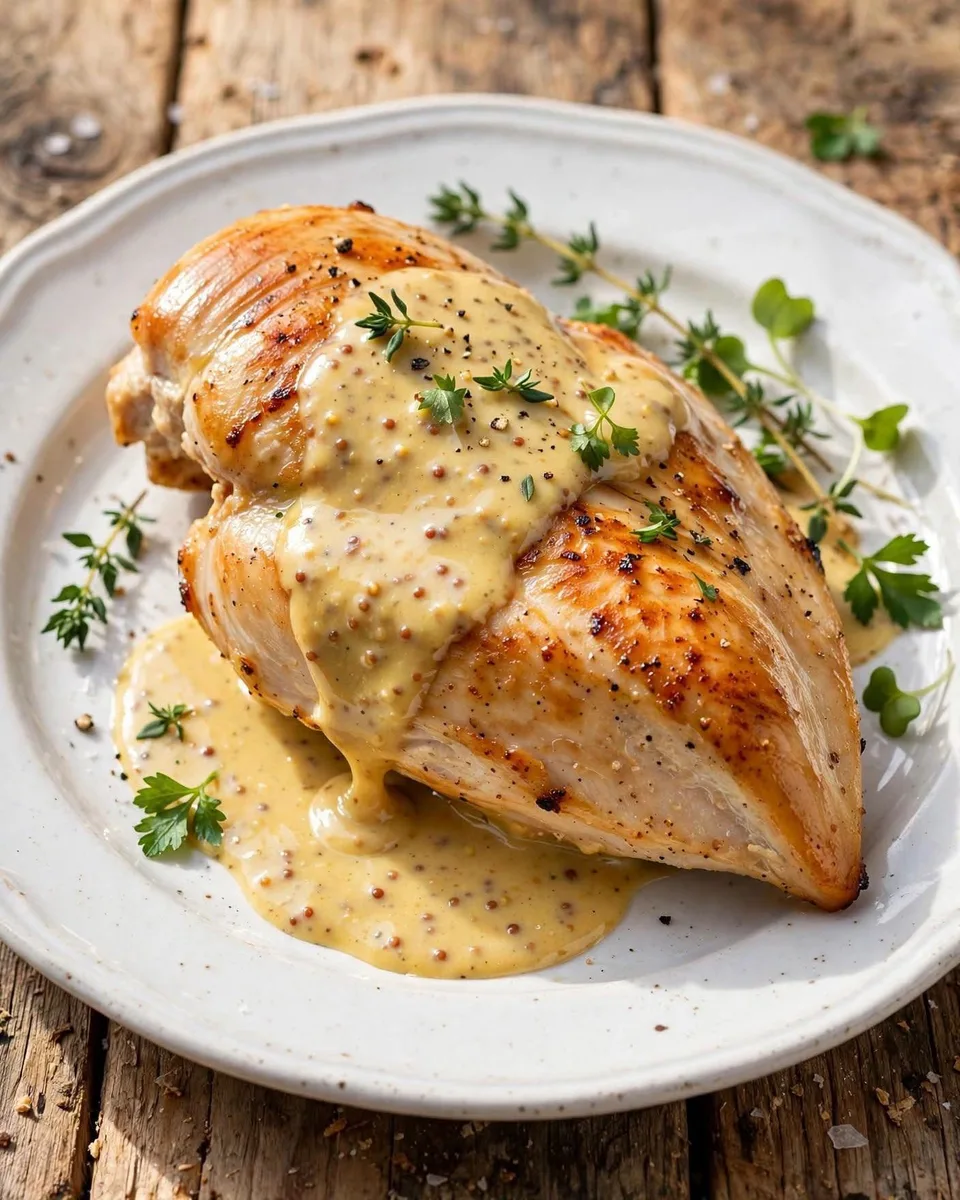 Poulet sauce moutarde & miel
