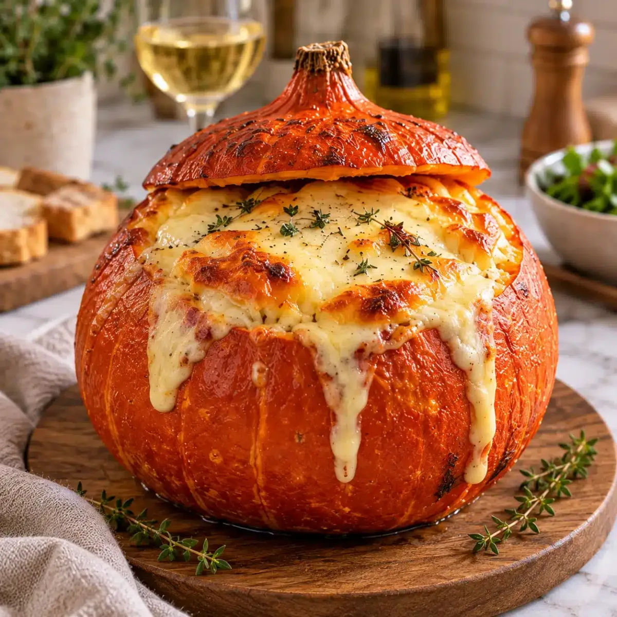 Potimarron farci façon tartiflette : Le délice d'automne d'Amélie